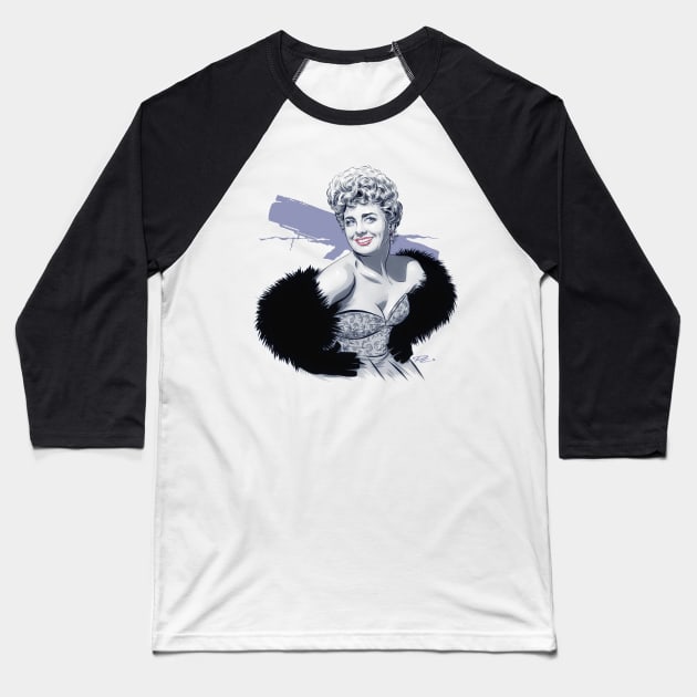 Shelley Winters - An illustration by Paul Cemmick Baseball T-Shirt by PLAYDIGITAL2020